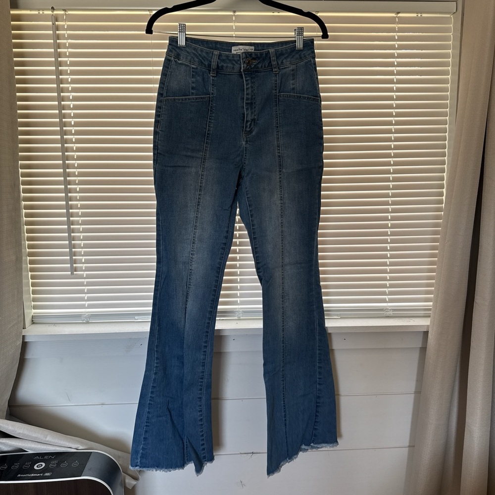 Women's Blue Flared Jeans